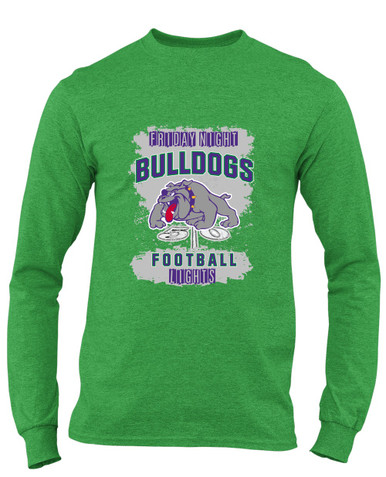 Waukegan Bulldogs Football #6 Men's LS T-Shirt