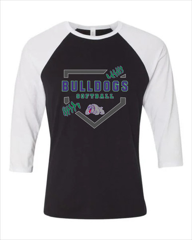 Waukegan Bulldogs Softball #2 Women's Baseball T-Shirt