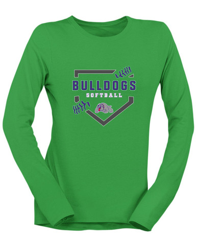 Waukegan Bulldogs Softball #2 Women's LS T-Shirt