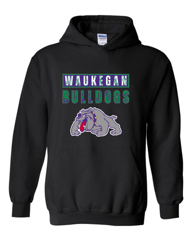 Waukegan Bulldogs Mascot #9 Men's Hoodie
