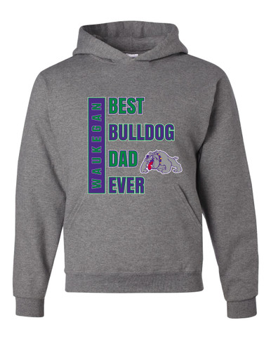 Waukegan Bulldogs Best Bulldog Dad Men's Premium Hoodie