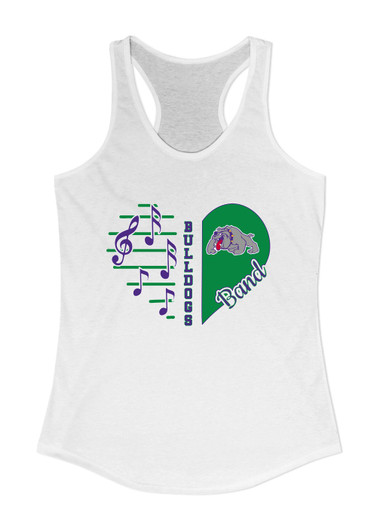 Waukegan Bulldogs Heart Band Women's Tank Top