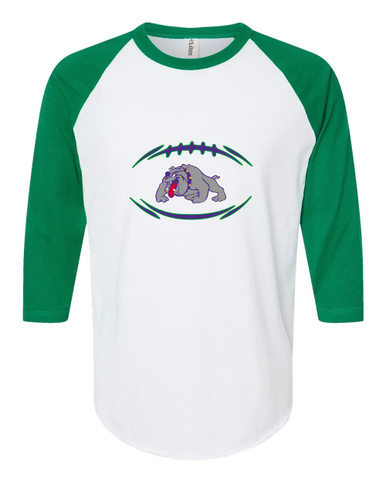Waukegan Bulldogs Football #3 Women's Baseball T-Shirt