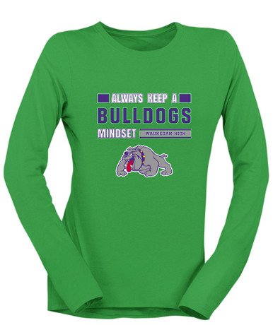 Waukegan Bulldogs Mindset Women's LS T-Shirt