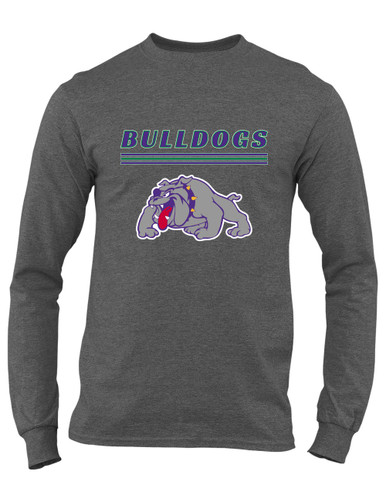 Waukegan Bulldogs Mascot #8 Men's LS T-Shirt