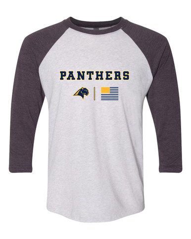 O'Fallen Panthers Team Colors Flag Men's Baseball T-Shirt