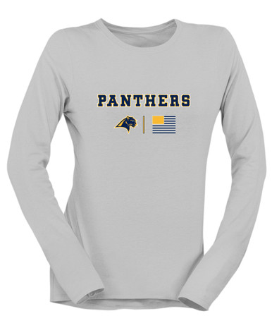 O'Fallen Panthers Team Colors Flag Women's LS T-Shirt