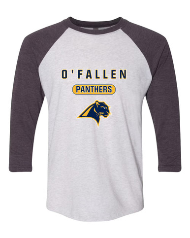 O'Fallen Panthers Mascot #3 Women's Baseball T-Shirt