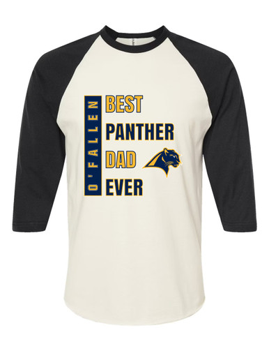 O'Fallen Panthers Best Panther Dad Men's Baseball T-Shirt