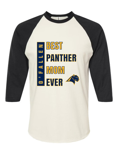 O'Fallen Panthers Best Panther Mom Women's Baseball T-Shirt