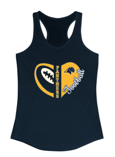 O'Fallen Panthers Heart Football Women's Tank Top