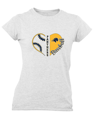 O'Fallen Panthers Heart Baseball Women's Premium SS T-Shirt