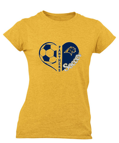 O'Fallen Panthers Heart Soccer Women's SS T-Shirt
