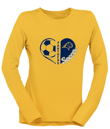 O'Fallen Panthers Heart Soccer Women's LS T-Shirt