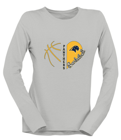 O'Fallen Panthers Heart Basketball Women's Premium LS T-Shirt