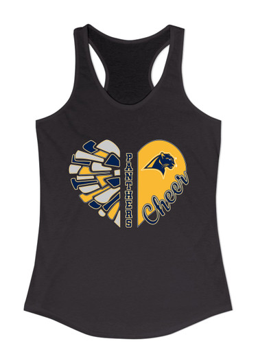 O'Fallen Panthers Heart Cheer Women's Tank Top