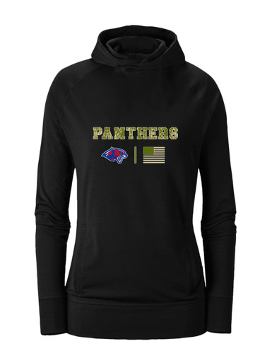 Bullard Panthers Camo Flag Women's Hoodie