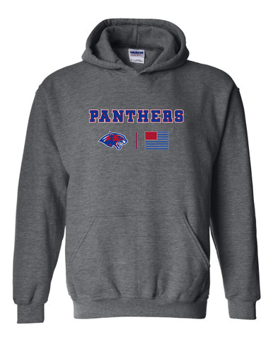 Bullard Panthers Team Colors Flag Men's Hoodie