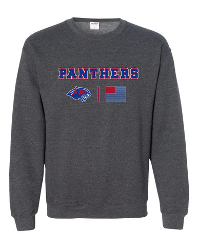 Bullard Panthers Team Colors Flag Men's Sweatshirt
