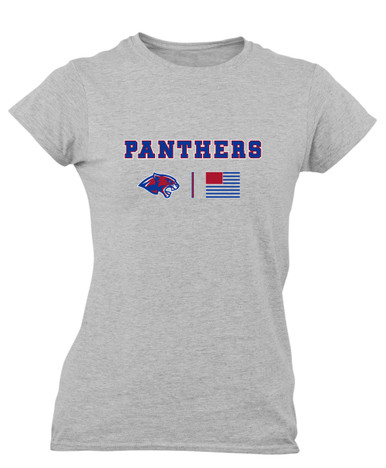 Bullard Panthers Team Colors Flag Women's Premium SS T-Shirt