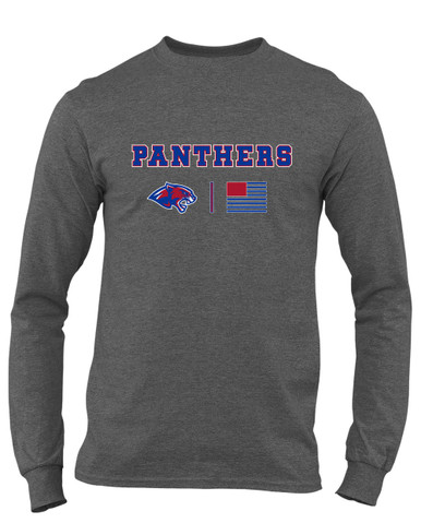 Bullard Panthers Team Colors Flag Men's Premium LS T-Shirt