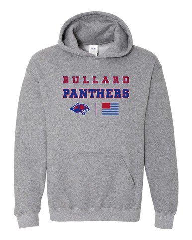 Bullard Panthers Spirit Flag Men's Hoodie