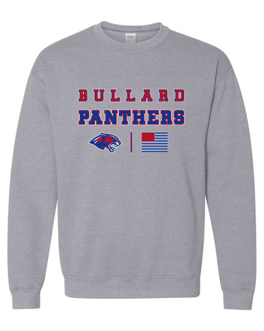 Bullard Panthers Spirit Flag Men's Sweatshirt