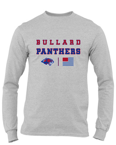 Bullard Panthers Spirit Flag Men's LS T-Shirt