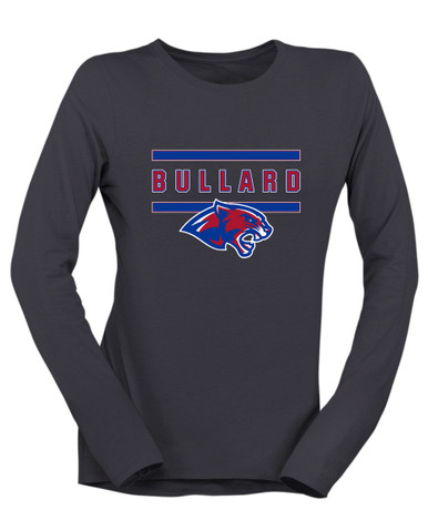 Bullard Panthers Mascot #4 Women's LS T-Shirt
