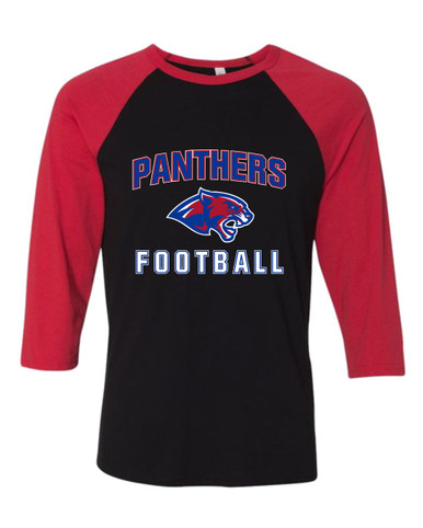 Bullard Panthers Football #1 Women's Baseball T-Shirt