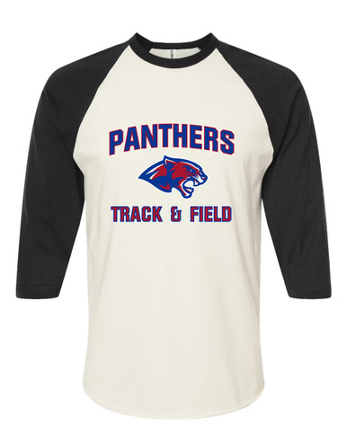 Bullard Panthers Track & Field Men's Baseball T-Shirt