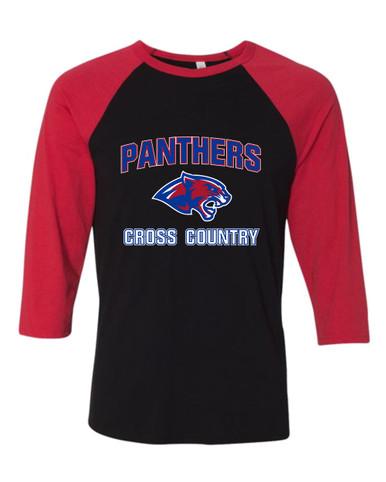 Bullard Panthers Cross Country Men's Baseball T-Shirt