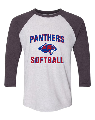 Bullard Panthers Softball #1 Women's Baseball T-Shirt