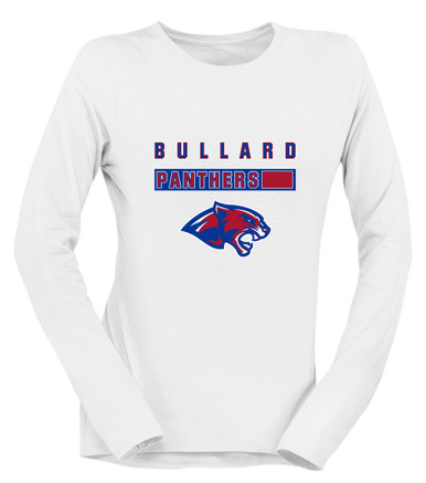 Bullard Panthers Mascot #7 Women's LS T-Shirt