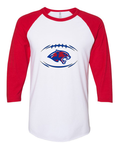 Bullard Panthers Football #3 Women's Baseball T-Shirt