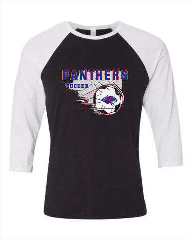 Bullard Panthers Soccer #2 Women's Baseball T-Shirt