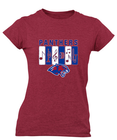 Bullard Panthers Band # 2 Women's Premium SS T-Shirt