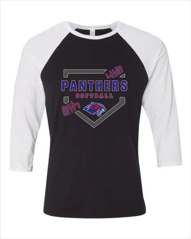 Bullard Panthers Softball #2 Women's Baseball T-Shirt
