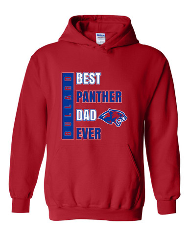 Bullard Panthers Best Panther Dad Men's Hoodie