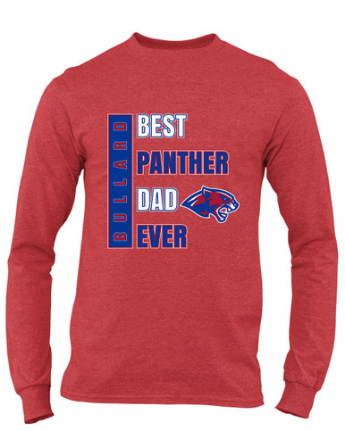 Bullard Panthers Best Panther Dad Men's LS T-Shirt