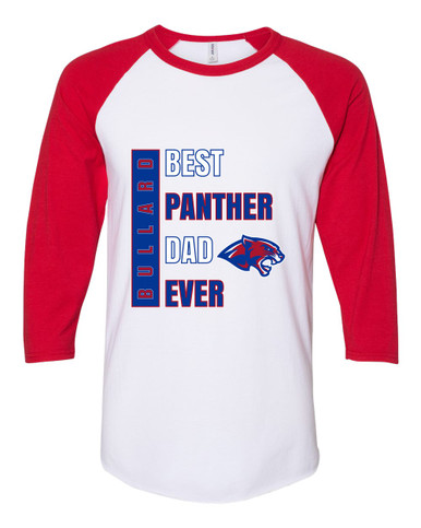 Bullard Panthers Best Panther Dad Men's Baseball T-Shirt