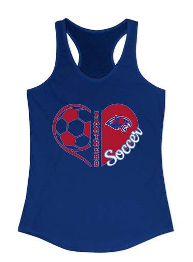 Bullard Panthers Heart Soccer Women's Tank Top