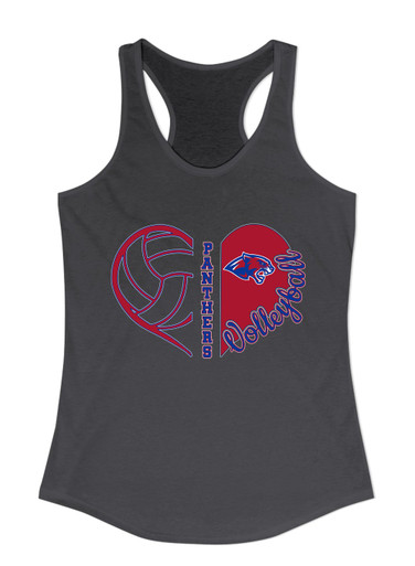 Bullard Panthers Heart Volleyball Women's Tank Top