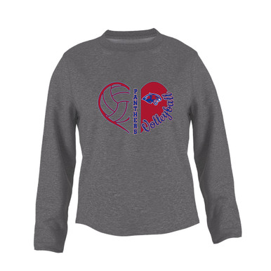 Bullard Panthers Heart Volleyball Women's Sweatshirt