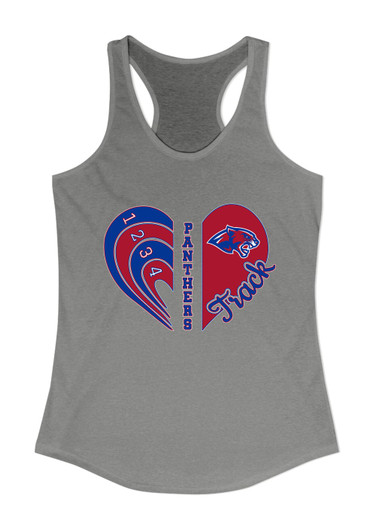 Bullard Panthers Heart Track Women's Tank Top