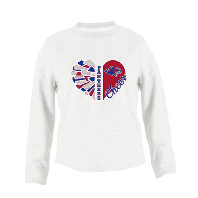 Bullard Panthers Heart Cheer Women's Sweatshirt