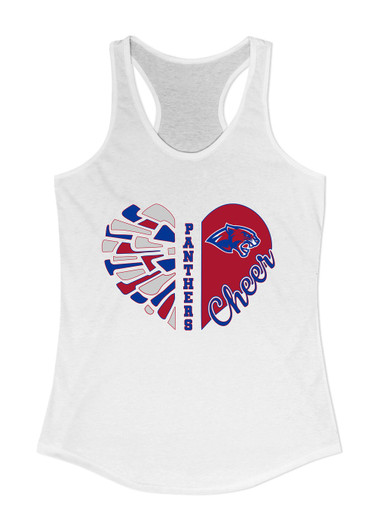 Bullard Panthers Heart Cheer Women's Tank Top