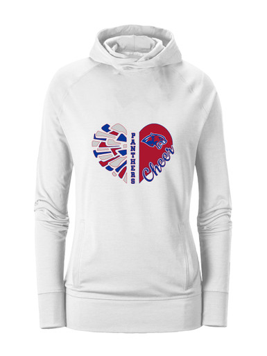 Bullard Panthers Heart Cheer Women's Hoodie