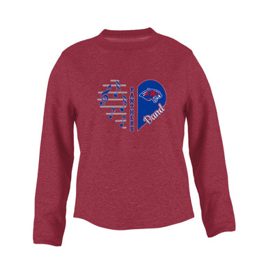 Bullard Panthers Heart Band Women's Sweatshirt