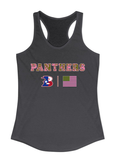 Bullard Panthers B Script Pink Camo Flag Women's Tank Top